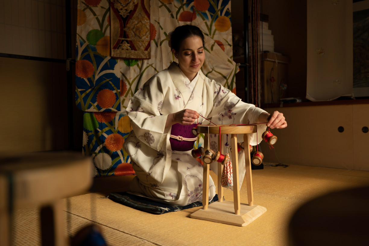 Ohbora Kimono Shop also offers a braid-weaving workshop (Photo: Fabien Recoquille)