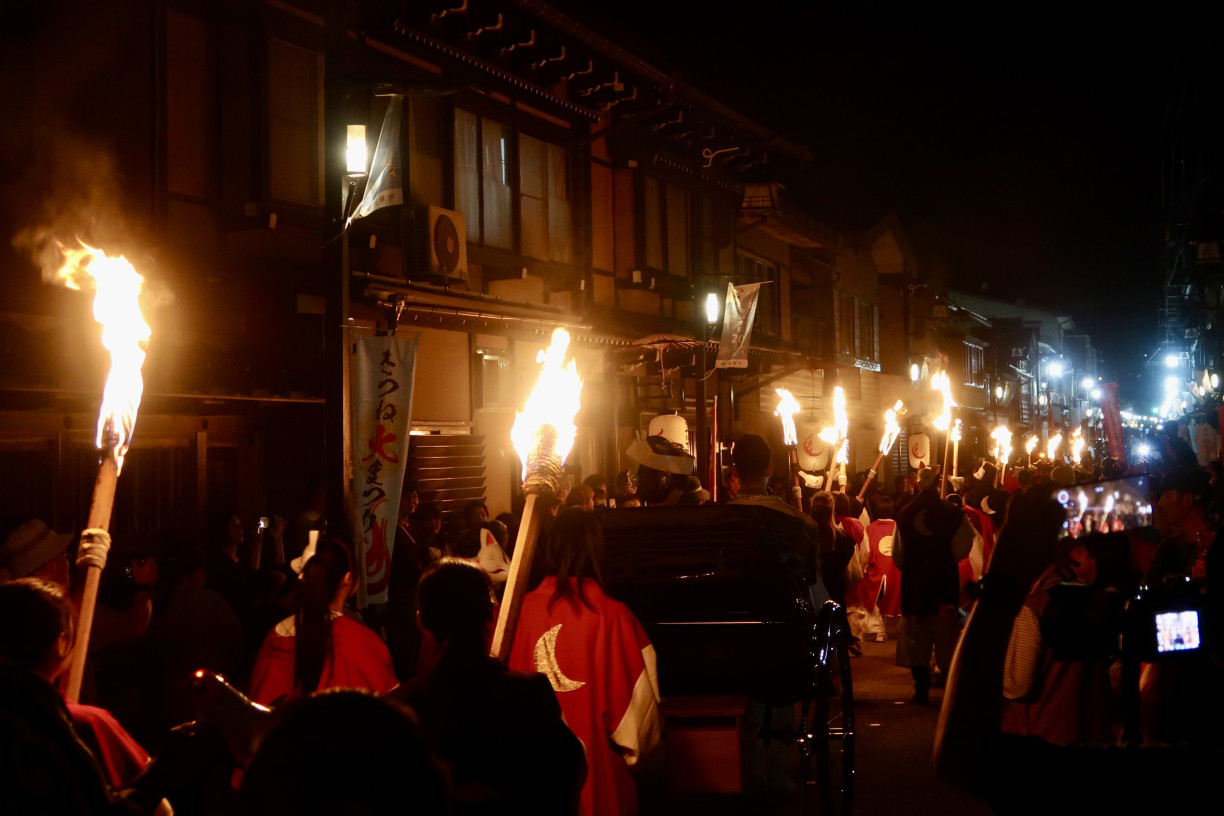 Fox Wedding Festival in Hida Furukawa