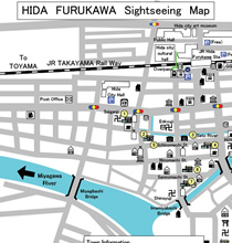 Hida Furukawa Sightseeing Map