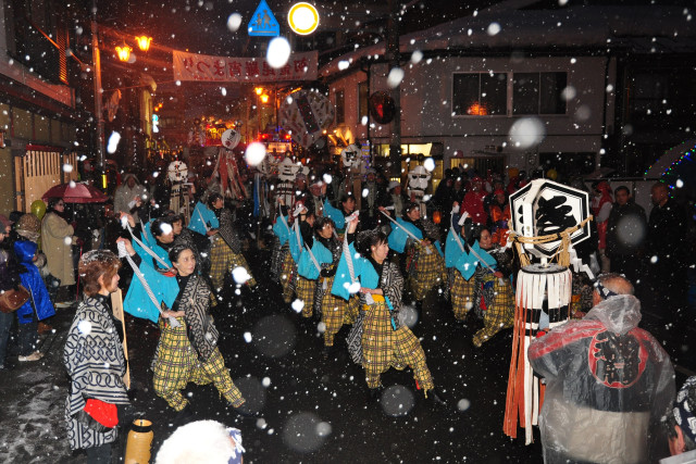 Hida Kamioka Hatsu Kompira Yoi Festival