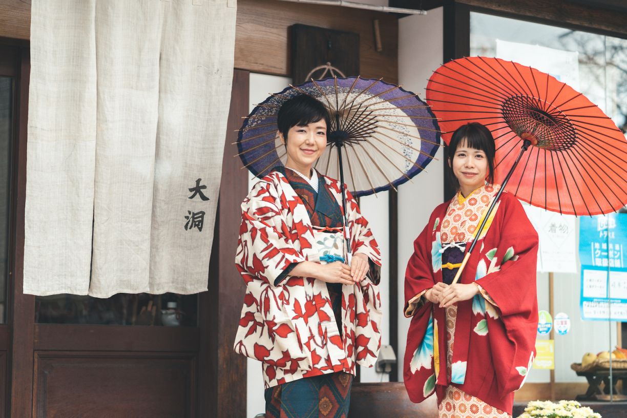 Rent a kimono for the ultimate old-town walking experience