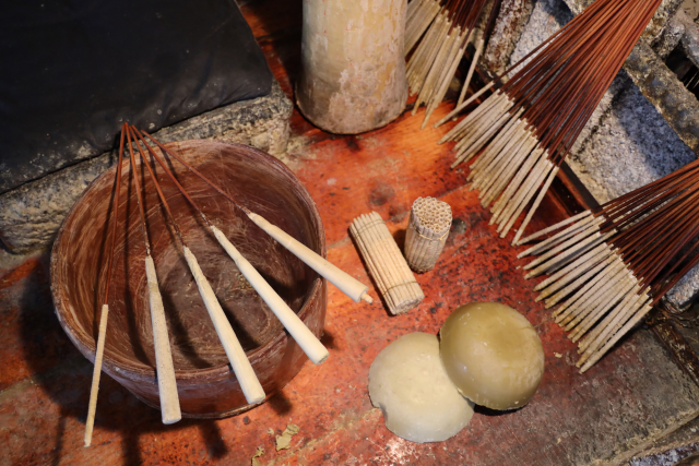 Traditional Japanese candles